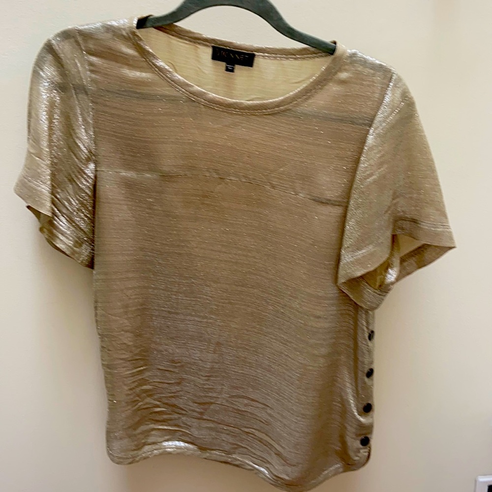Stunning Gold Silk Shimmer VIONNET blouse
